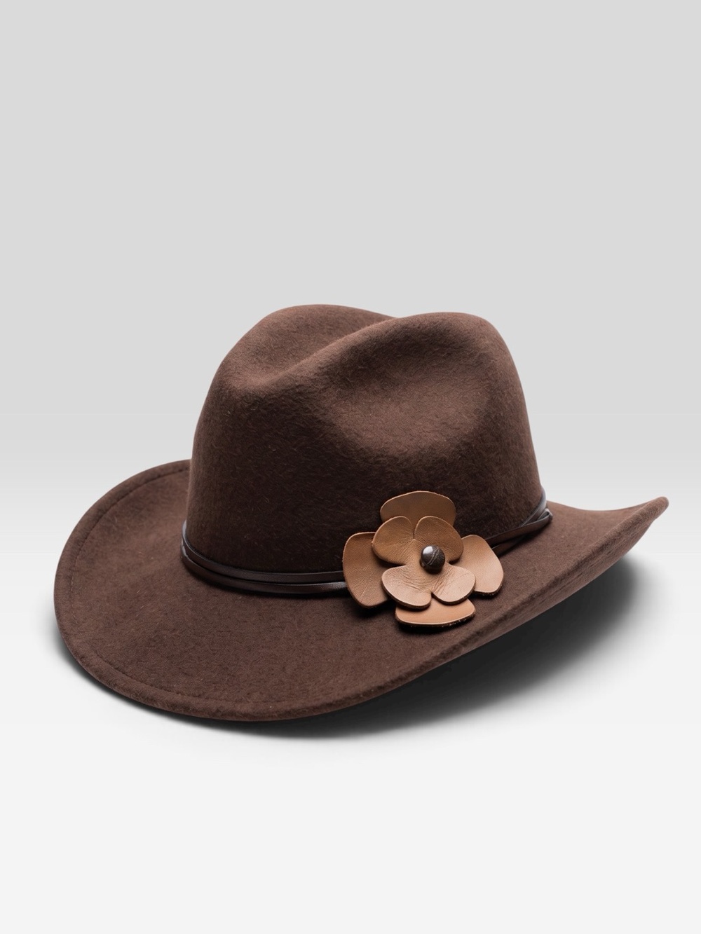 FILIPPO CATARZI WOOL ITALY FLOWER HAT